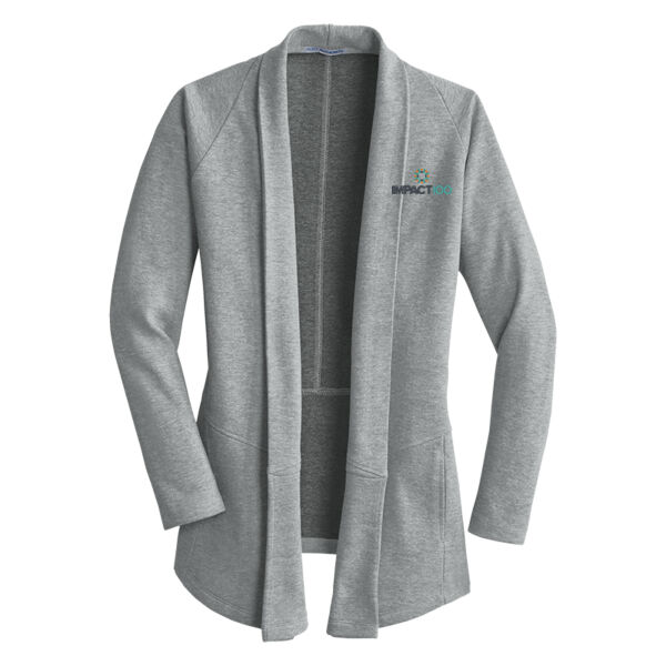Impact 100 Embroidered - Ladies Interlock Cardigan Thumbnail