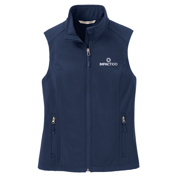 Impact 100 Embroidered - Ladies Core Soft Shell Vest Thumbnail