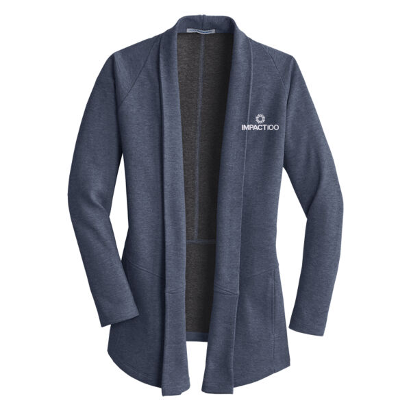 Impact 100 Embroidered - Ladies Interlock Cardigan Thumbnail