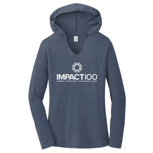 Impact 100 Printed - Women's Perfect Tri ® Long Sleeve Hoodie Thumbnail