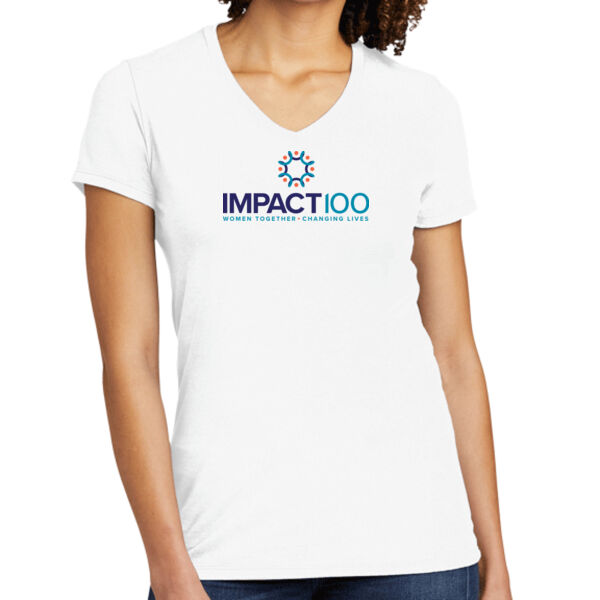 Impact 100 Printed - Women's Tri Blend V Neck Tee Thumbnail