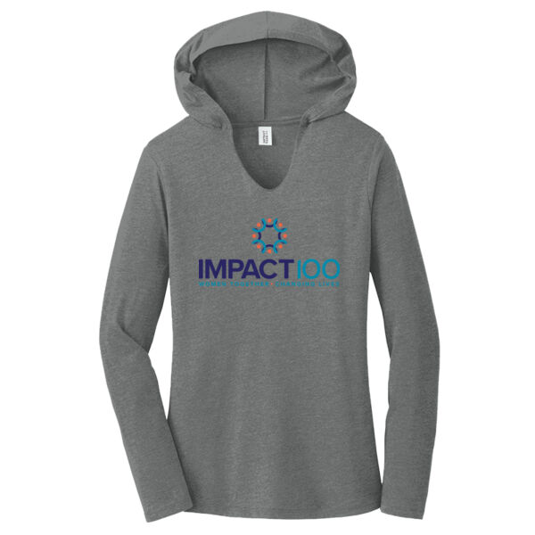 Impact 100 Printed - Women's Perfect Tri ® Long Sleeve Hoodie Thumbnail