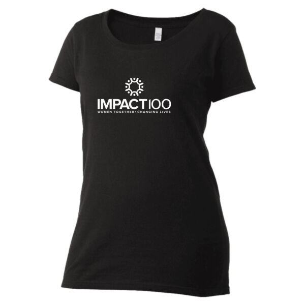 Gildan Impact 100 Printed- - Women's Poly-Rich Scoop Neck T-Shirt Thumbnail