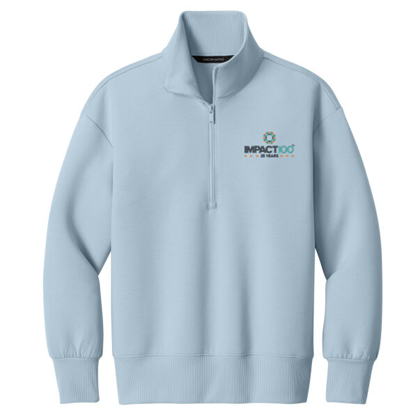 Impact 100 25th Anniversary Embroidered- - Women's Soft Spacer 1/4 Zip Thumbnail