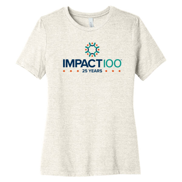Impact 100 25th Anniversary Printed- - Women's Relaxed CVC Tee Thumbnail