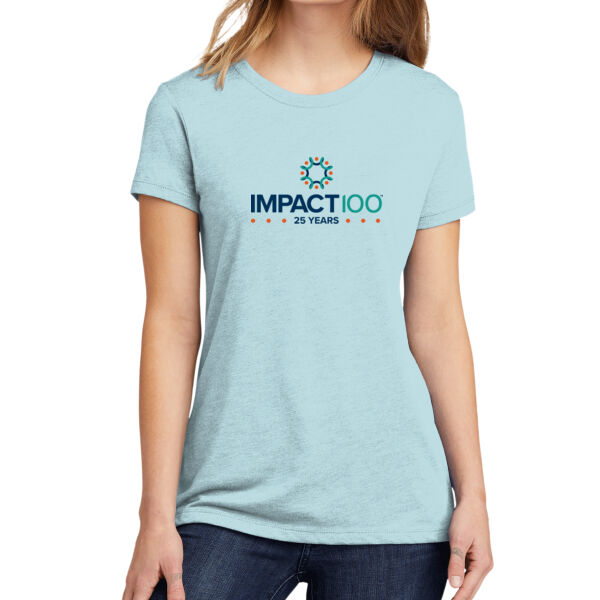 Impact 100 25th Anniversary Printed- - Women's CVC Tee Thumbnail